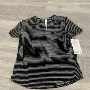 Striped Lulu Lemon Love Crew T-shirt